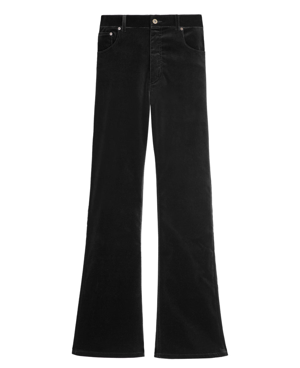mzk MLVINCE flare jeans 32インチ black Black Velvet Flare Jeans High Waist | Good Morning Keith