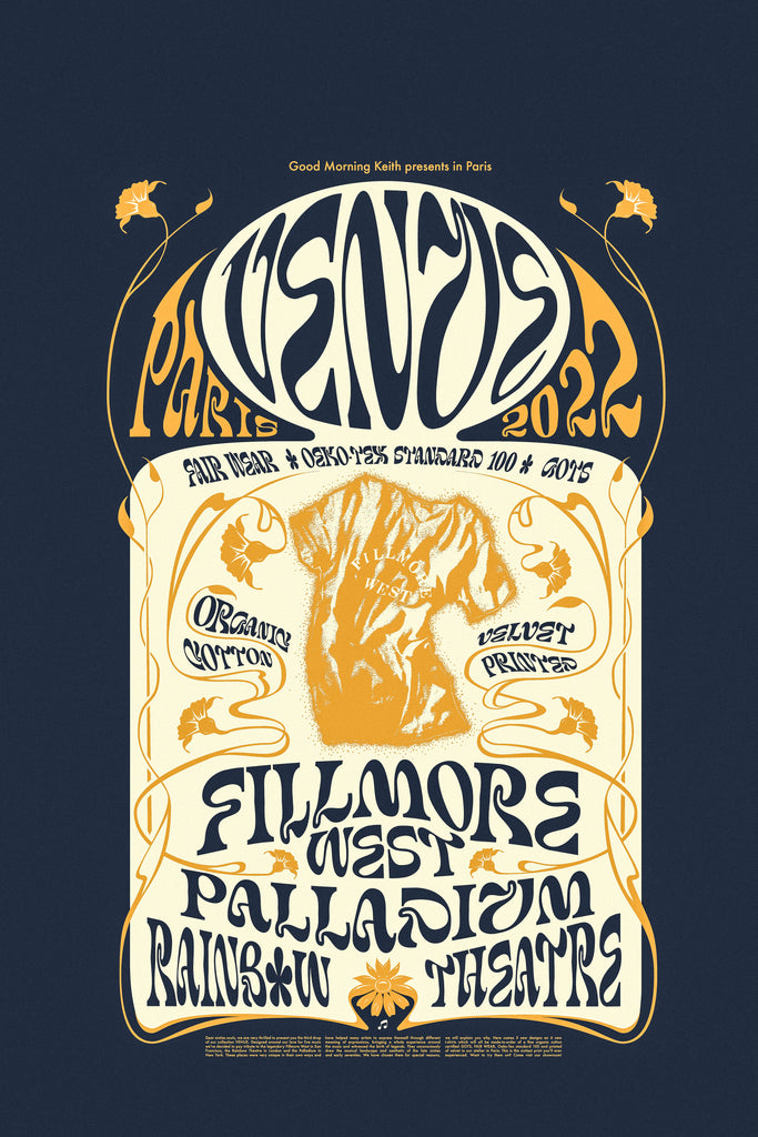 Good Morning Keith Affiche Verticale Poster Collection Venue Filmore West Rainbow Theatre Palladium
