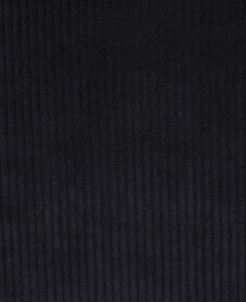 Good Morning Keith Black Corduroy Fabric
