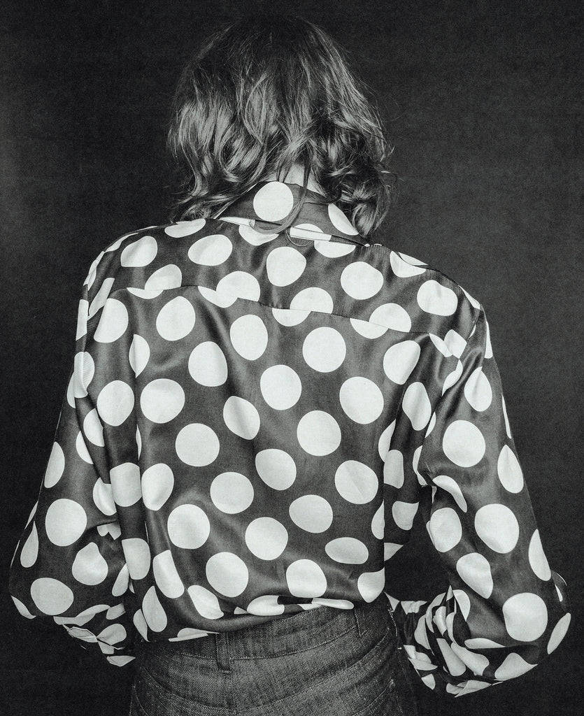 Good Morning Keith Black Dots 70's shirt