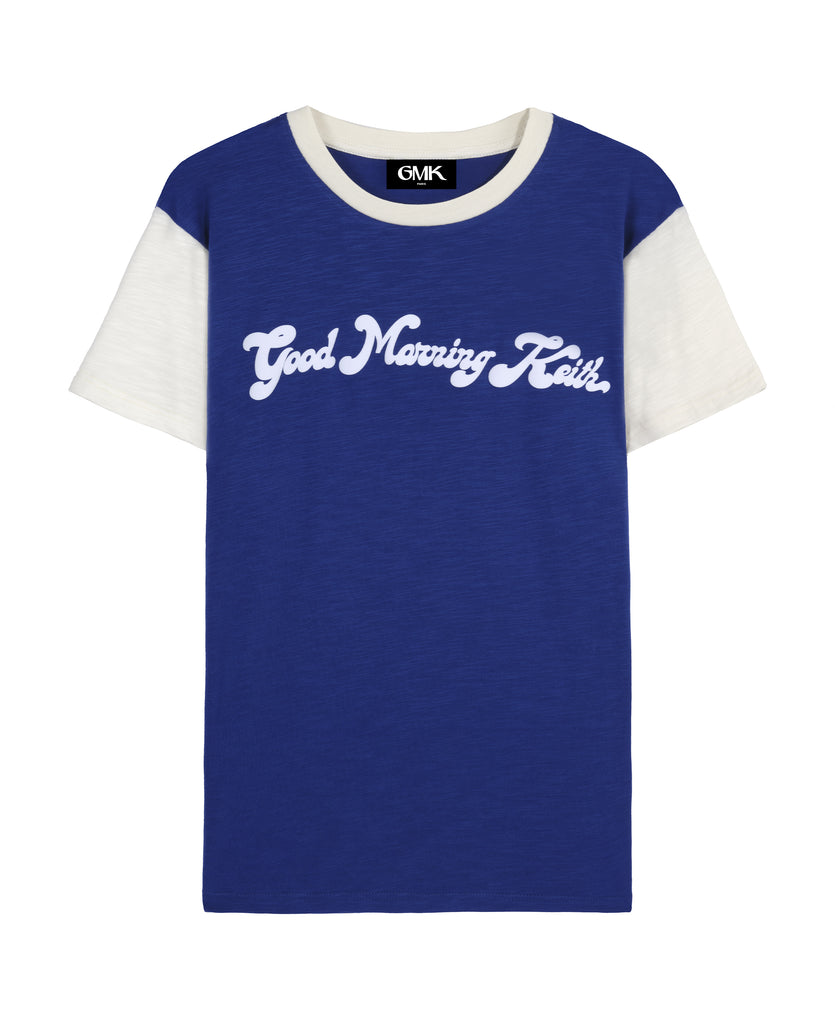 Good Morning Keith Blue Ringer T-shirt