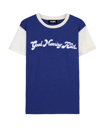 Good Morning Keith Blue Ringer T-shirt