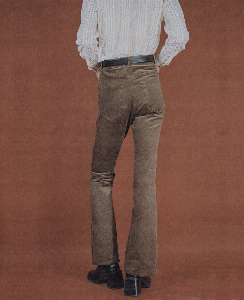 Good Morning Keith Brown Corduroy Mick Flare Jeans