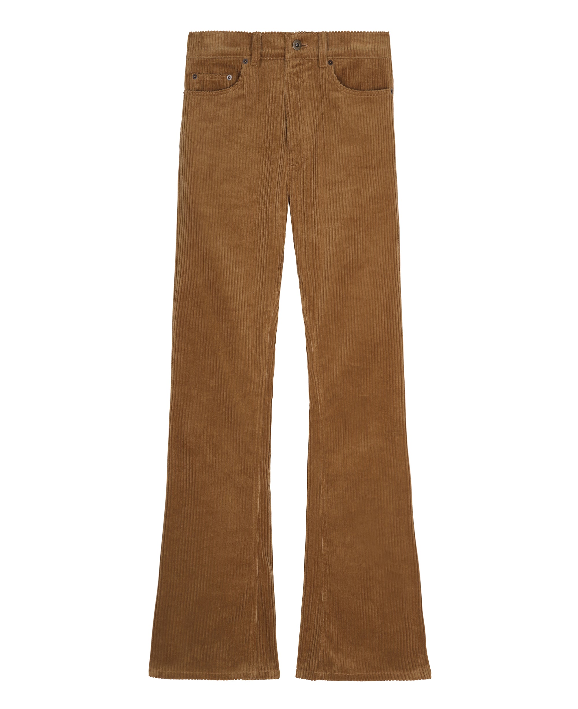 Camel Corduroy Flare Jeans High Waist | Good Morning Keith