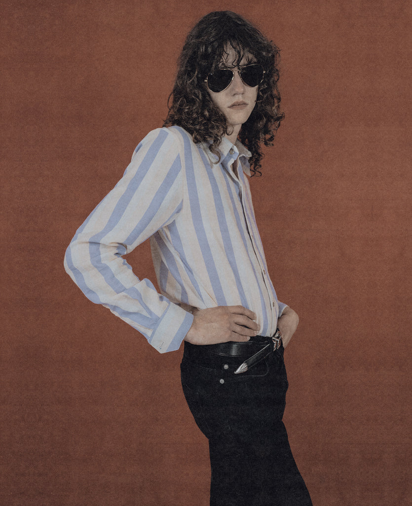 Good Morning Keith Canyon 70's Striped Shirt Vintage rock inspired