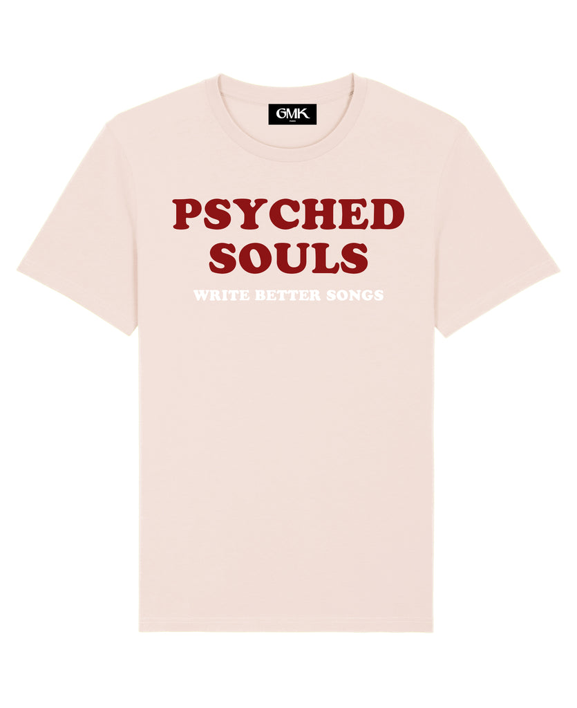 Good Morning Keith Psyched Souls Write Better Songs light pink t-shirt made of organic cotton