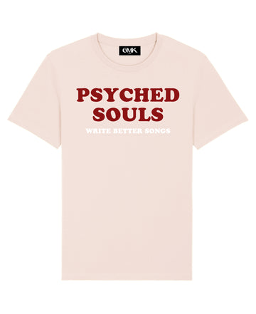 Good Morning Keith Psyched Souls Write Better Songs light pink t-shirt made of organic cotton