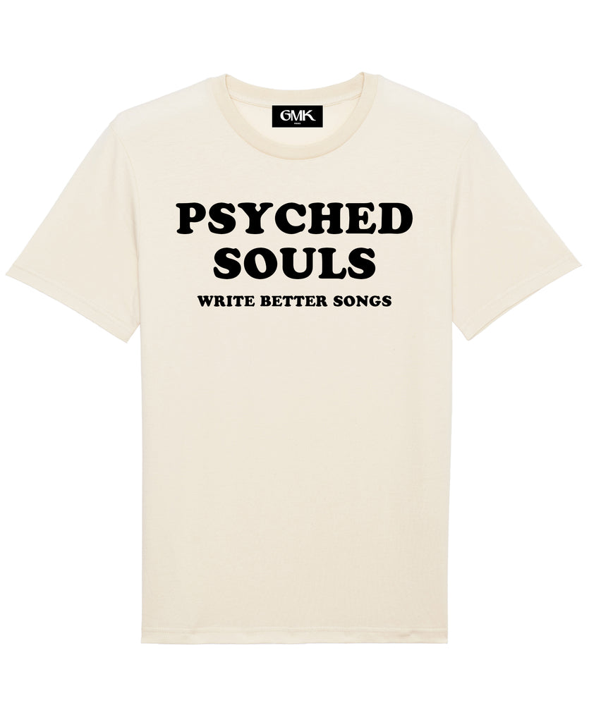 Good Morning Keith Psyched Souls Write Better Songs vintage blue t-shirt made of organic cotton