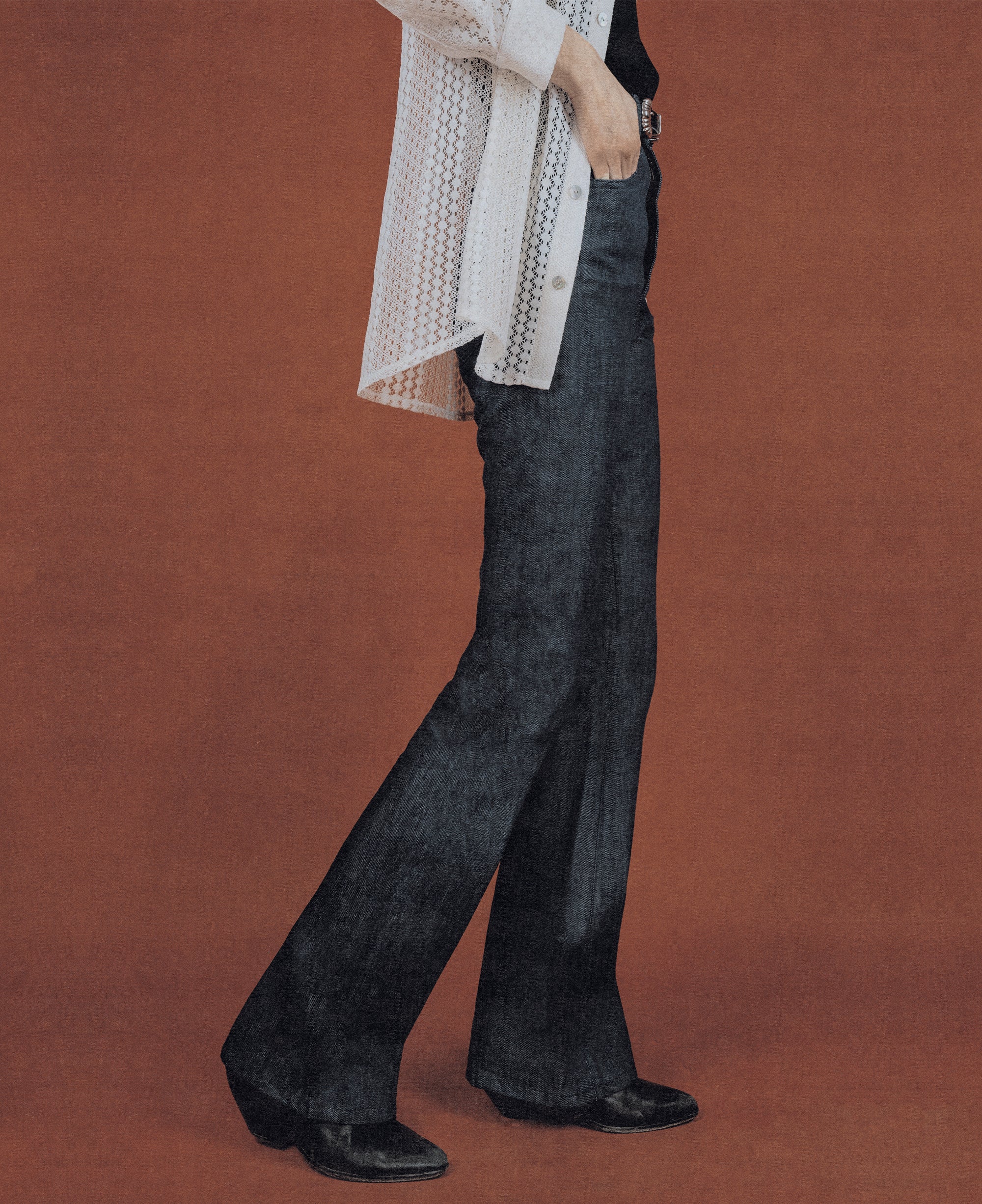 Bianca Denim Cotton Flared Jeans