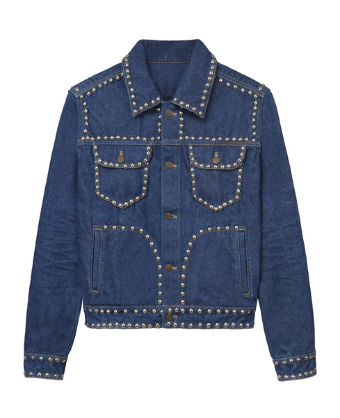 Studded Raw Denim Jacket | Good Morning Keith