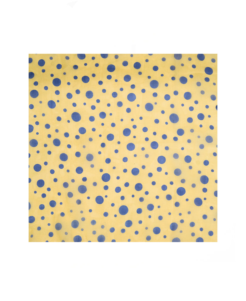 Good Morning Keith Yellow Blue Dots Bandana
