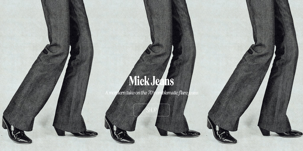 Good Morning Keith Raw denim Flare Mick denim iconic unisex made in france paris