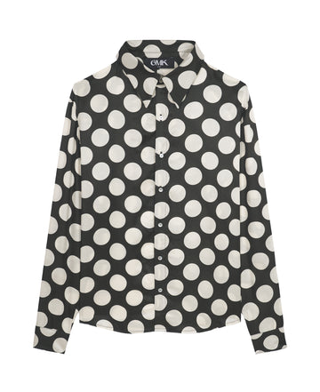 Good Morning Keith Black Dots 70's shirt