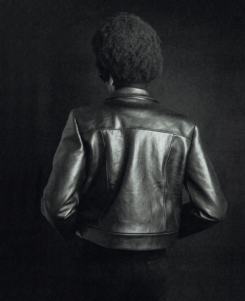 Good Morning Keith Black Leather Jacket Unisex Vintage Sixties Seventies Men Woman