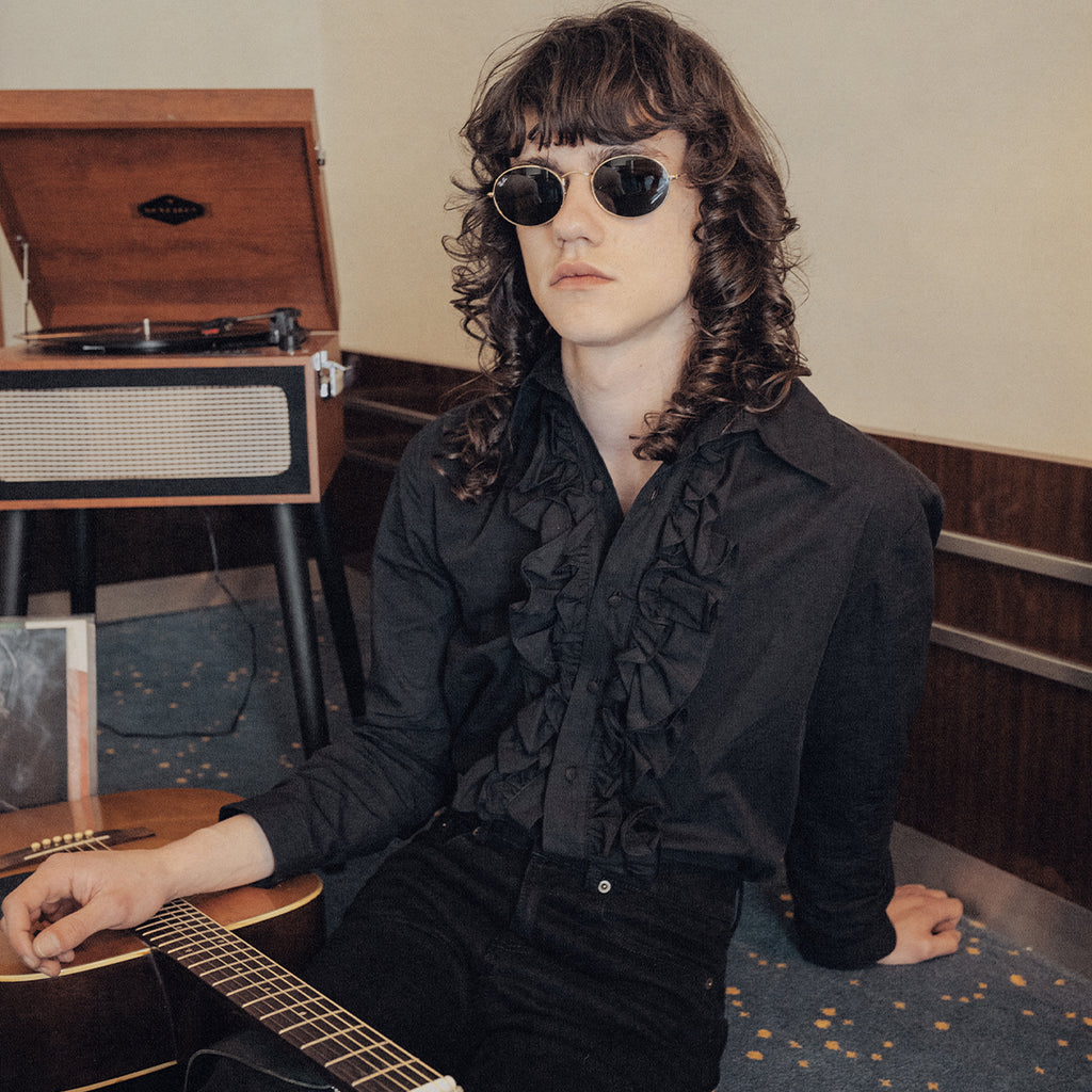 Good Morning Keith Black Jabot Shirt