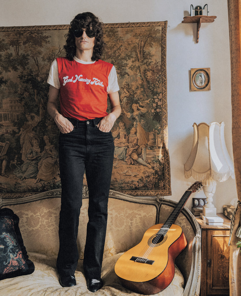Good Morning Keith Red Ringer T-shirt