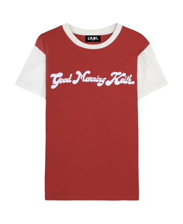 Good Morning Keith Red Ringer T-shirt