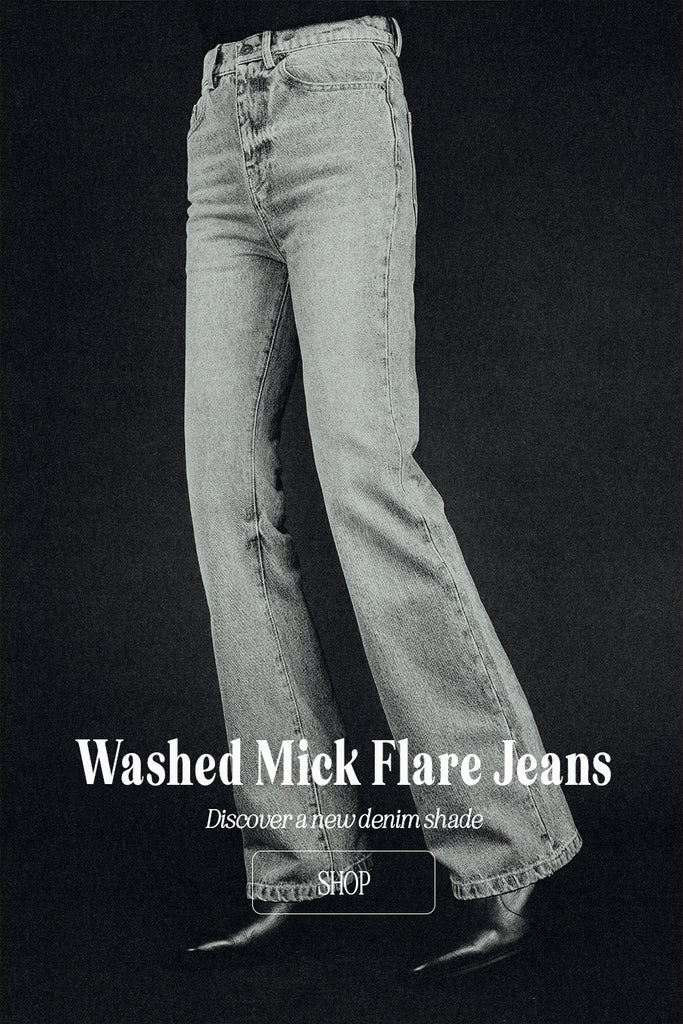 Good Morning Keith Washed Denim Mick Flare Jeans