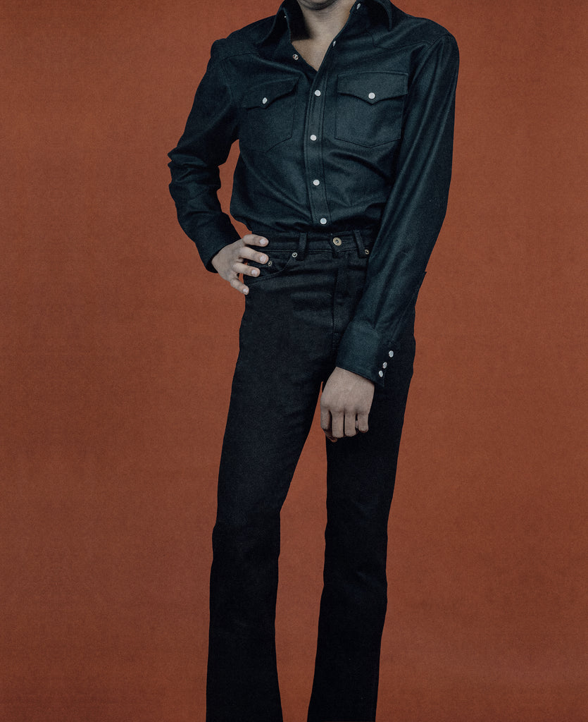 Good Morning Keith Western Black Shirt Packshot