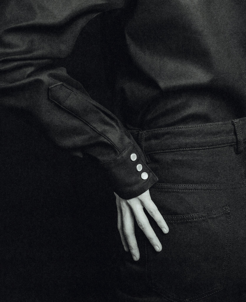 Good Morning Keith Western Black Shirt Packshot