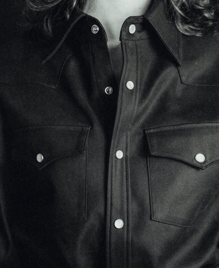 Good Morning Keith Western Black Shirt Packshot