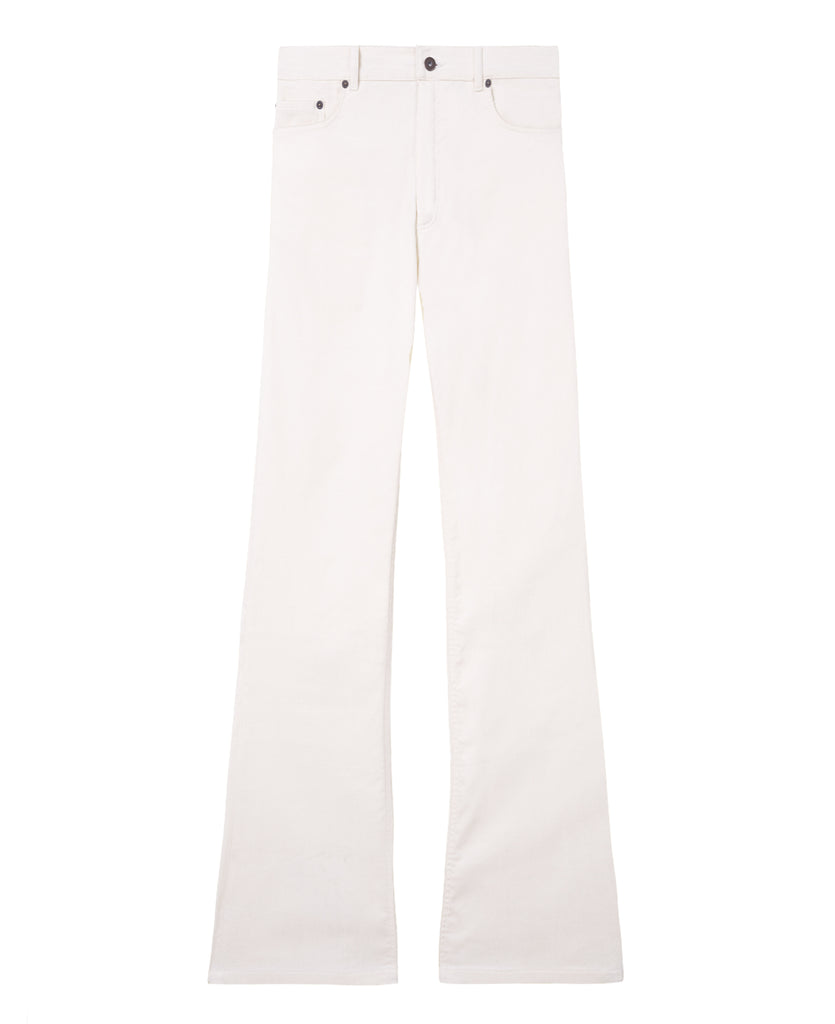 Good Morning Keith White Corduroy Mick Flare jeans