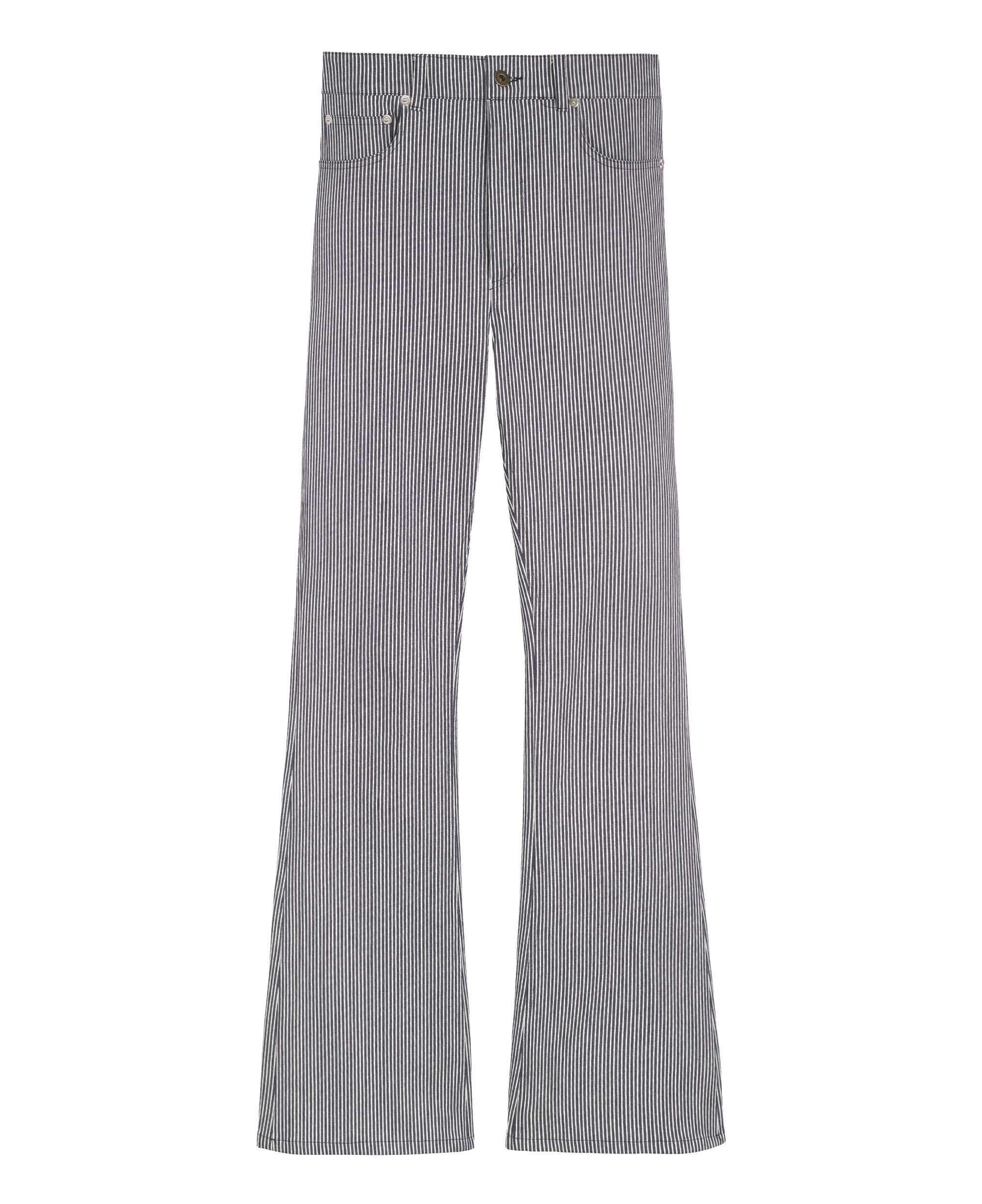 Hickory Denim Flare Jeans High Waist | Good Morning Keith