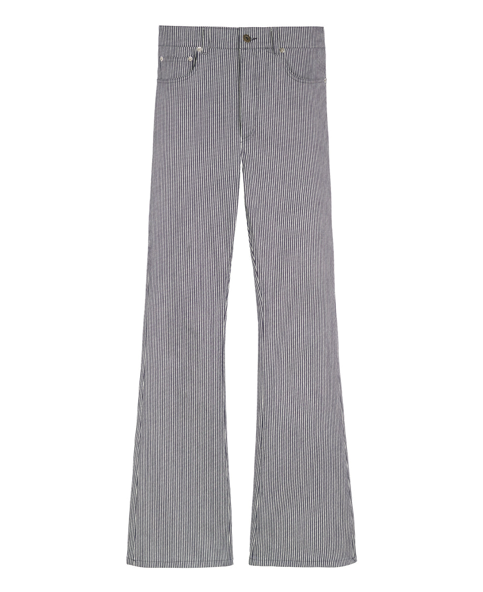 Hickory Denim Flare Jeans High Waist | Good Morning Keith
