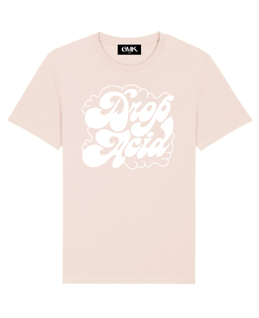 Good Morning Keith Drop Acid light pink unisex vintage organic T-shirt 