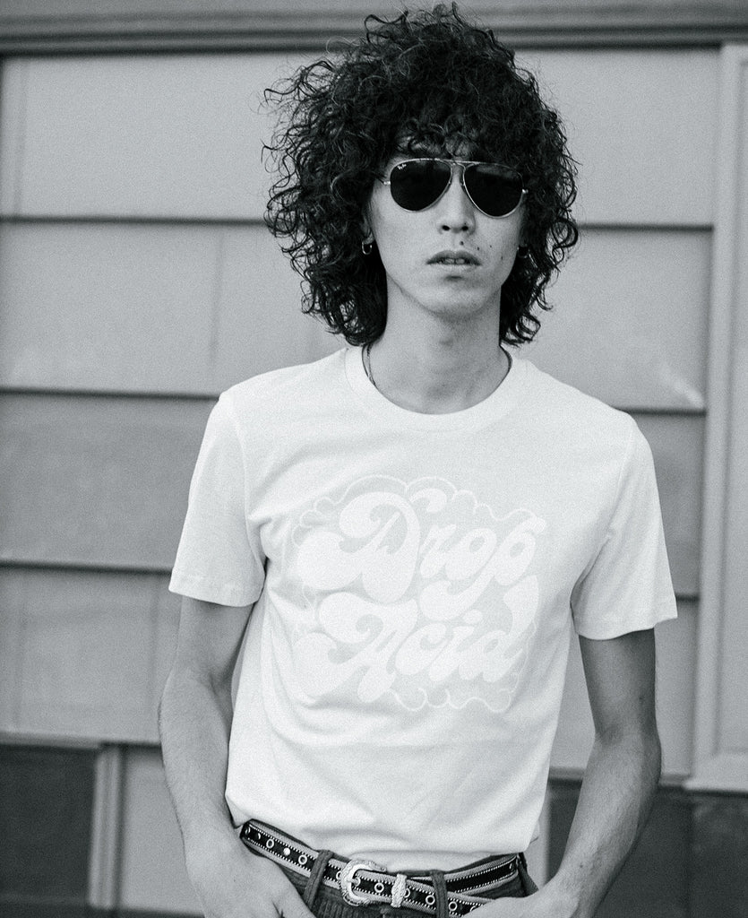 Good Morning Keith Drop Acid light pink unisex vintage organic T-shirt 