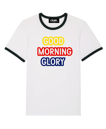 Good Morning Keith Good Morning Glory ringer t-shirt Tess Parks Collection