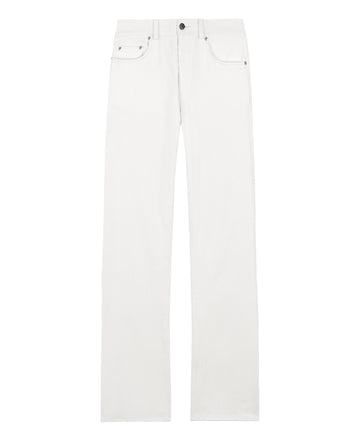 Good Morning Keith White Unisex Iggy Bootcut jeans