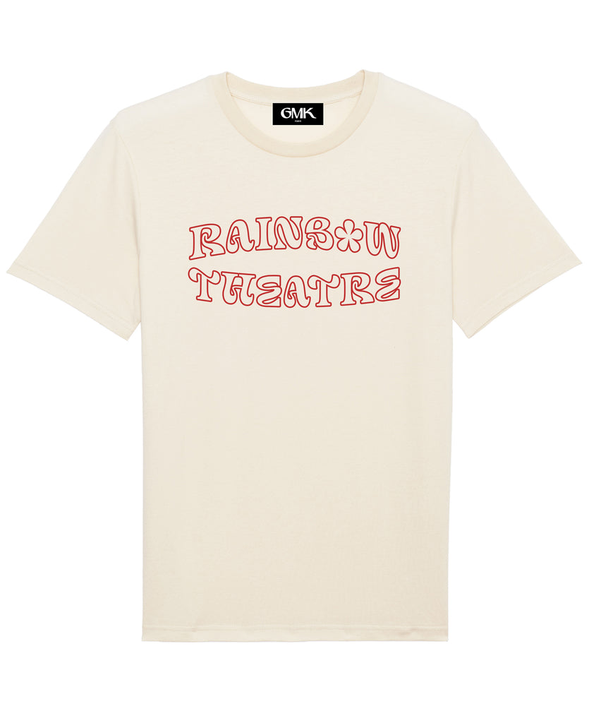 Good Morning Keith Rainbow Theatre Natural T-shirt rock vintage sixties seventies organic cotton venue collection hippie parisian clothing brand