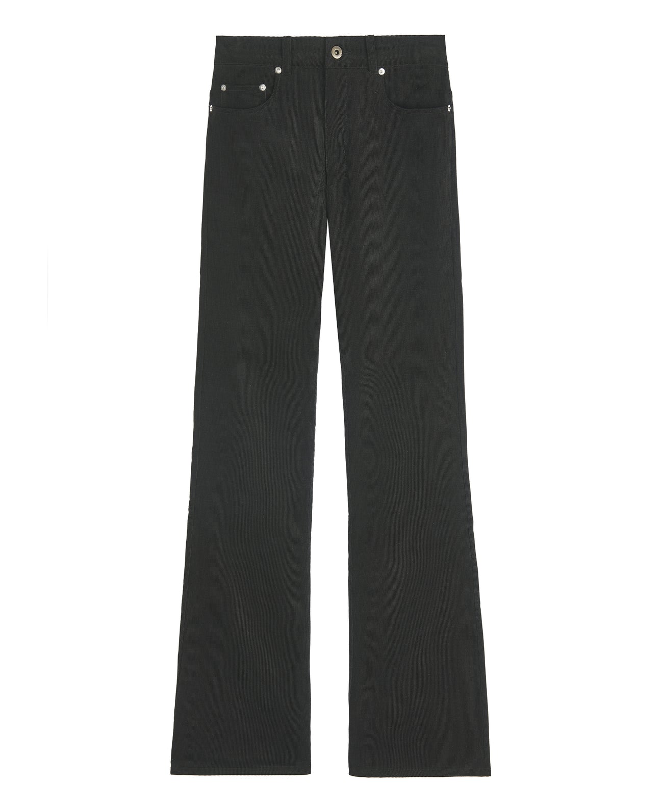 Good Morning Keith black corduroy cotton Flare jeans packshot