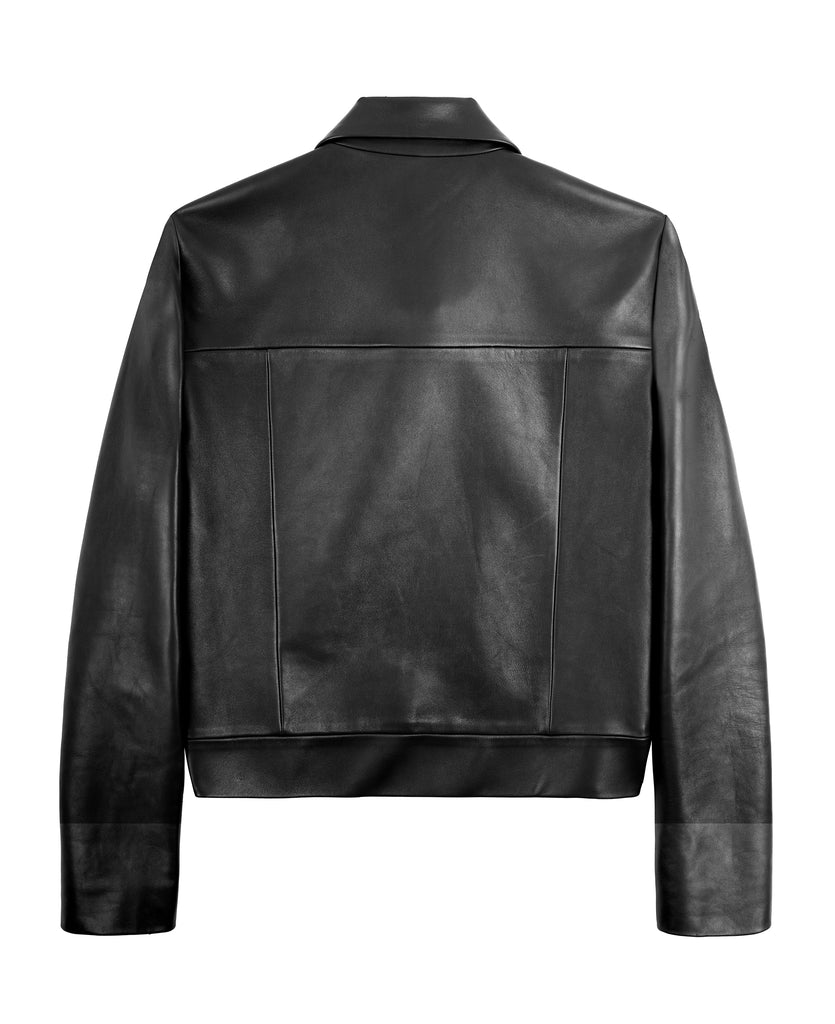 Good Morning Keith Black Leather Jacket Unisex Vintage Sixties Seventies Men Woman