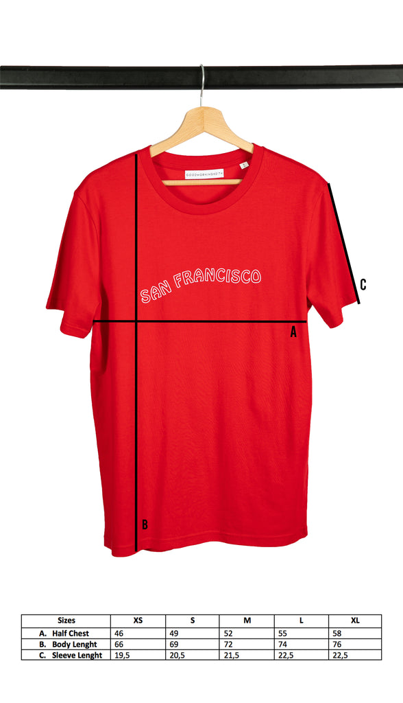 SAN FRANCISCO RED TEE - Good Morning Keith