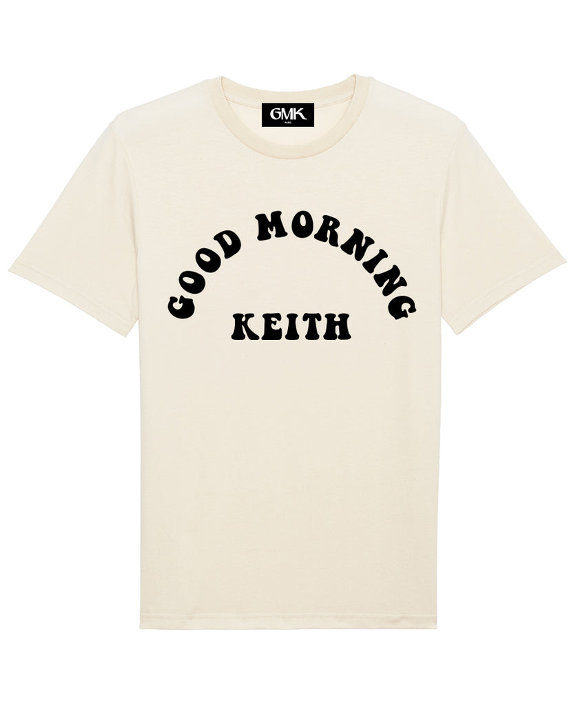 Good Morning Keith Natural Unisex Keith T-shirt