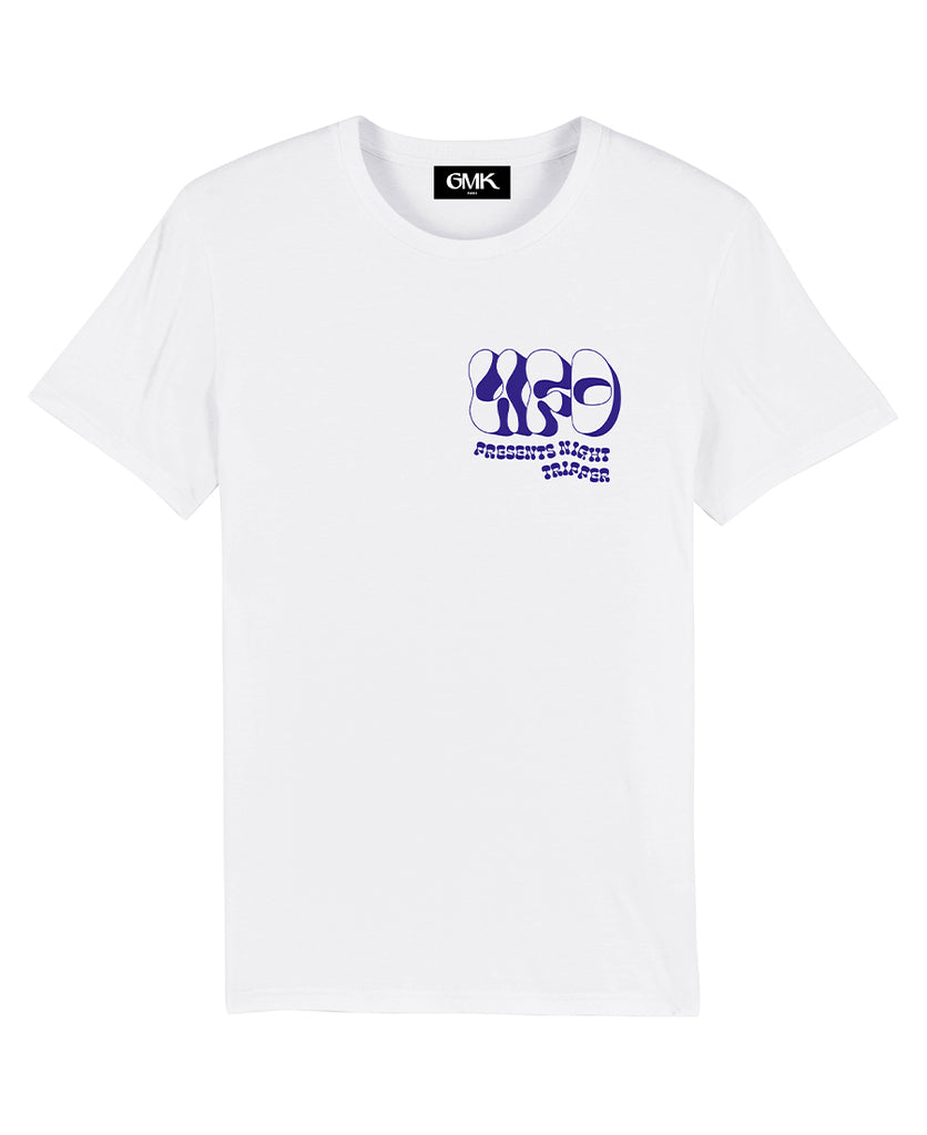 Good Morning Keith UFO White presents night tripper T-shirt