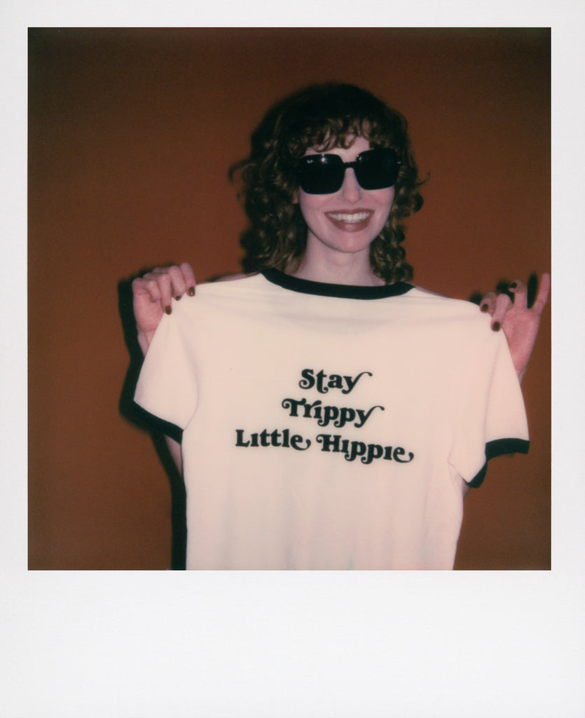 Good Morning Keith Stay Trippy Little Hippie Unisex White Ringer Tee