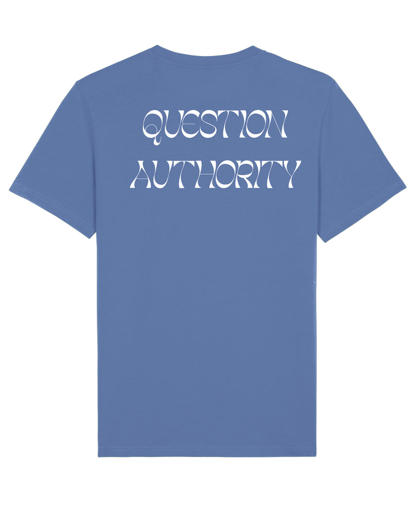 Good Morning Keith Question Authority Light Blue Tee Packshot