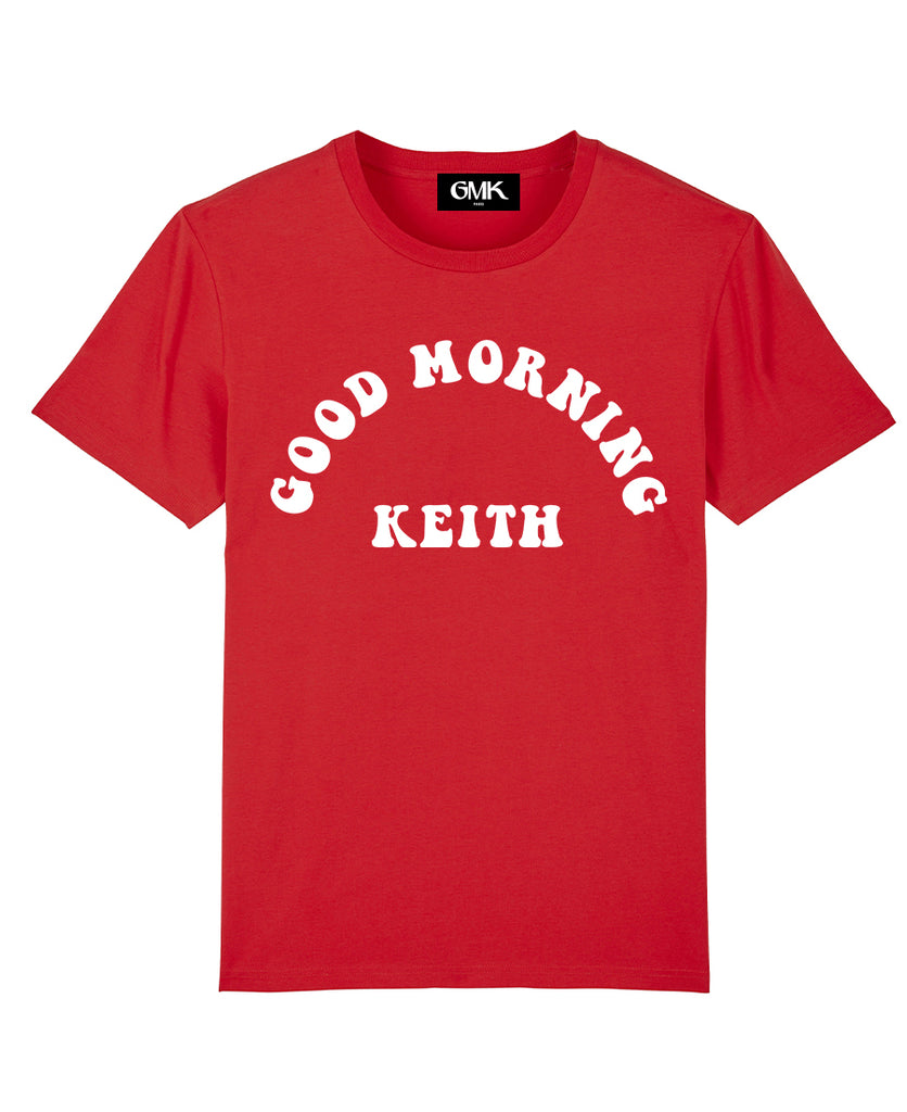 Good Morning Keith Red Unisex Keith Tee rock sixties vintage