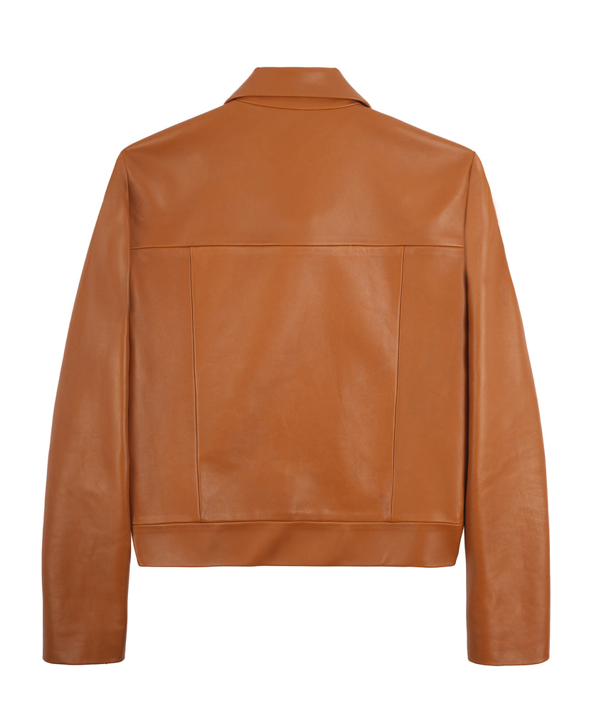 Good Morning Keith Saffron Leather Jacket Unisex Vintage Sixties Seventies.jog