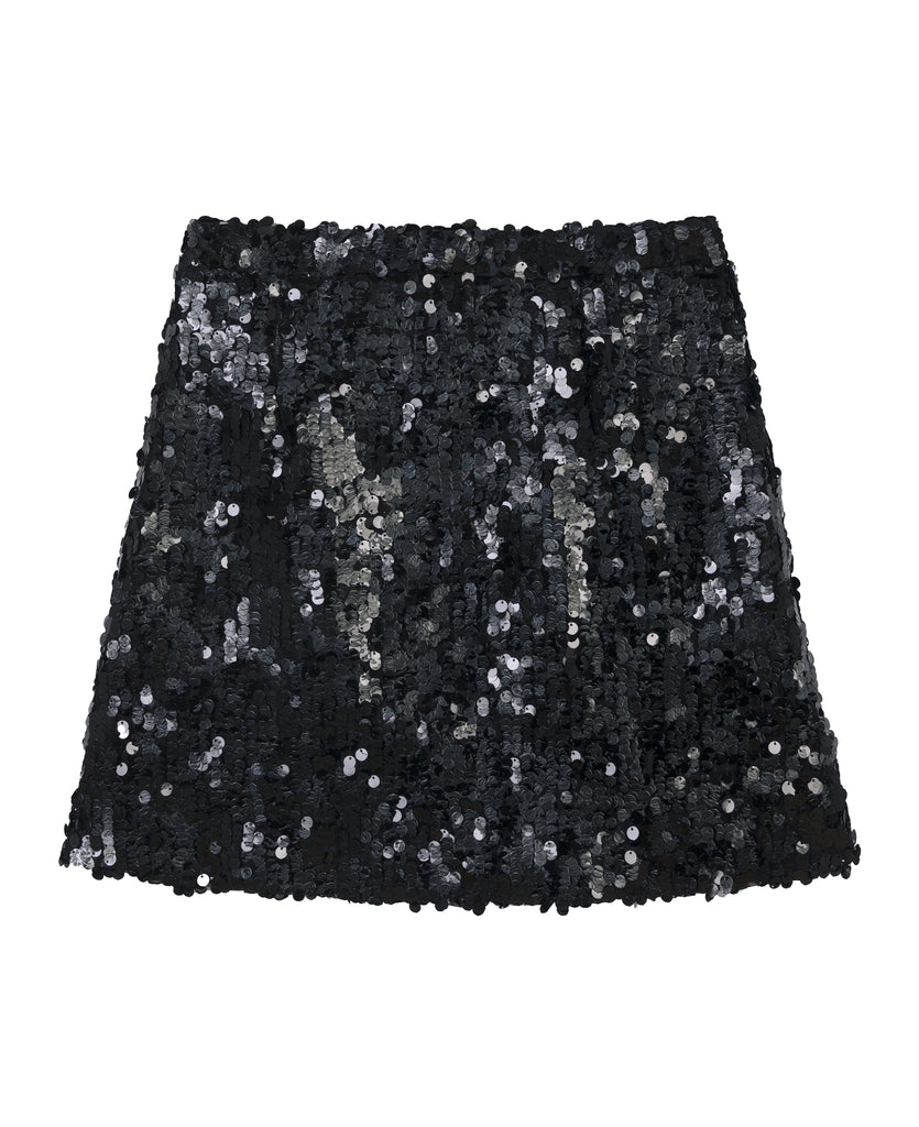  Good Morning Keith Mary Black Sequin Mini Skirt Packshot Rock Sixties Clothing