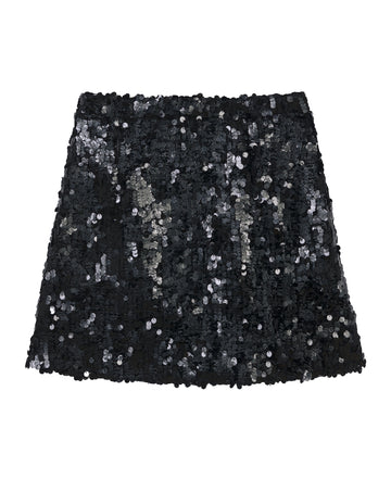  Good Morning Keith Mary Black Sequin Mini Skirt Packshot Rock Sixties Clothing