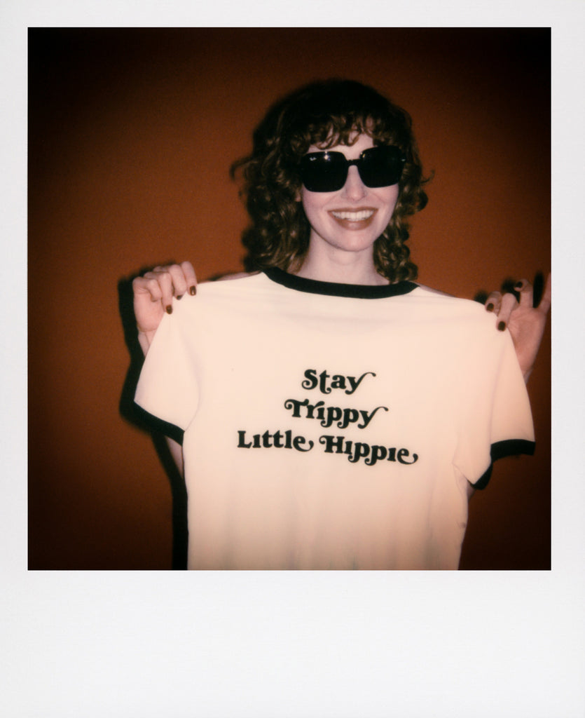 Good Morning Keith Stay Trippy Little Hippie Unisex White Ringer Tee
