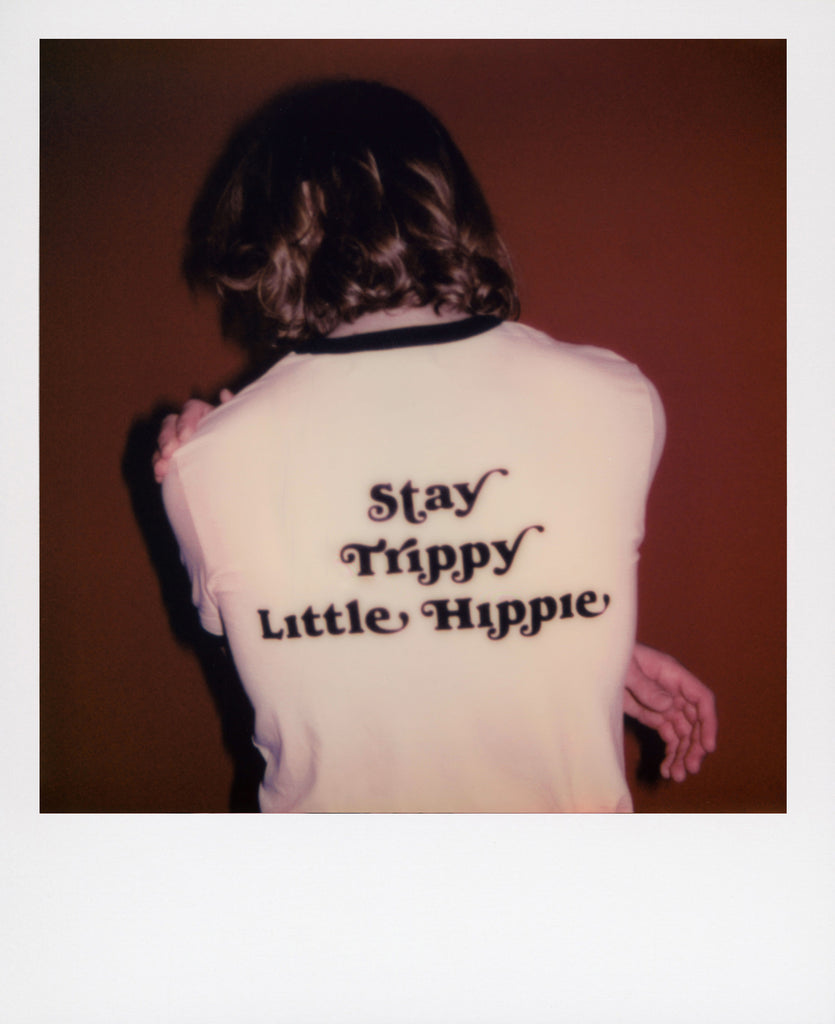Good Morning Keith Stay Trippy Little Hippie Unisex White Ringer Tee