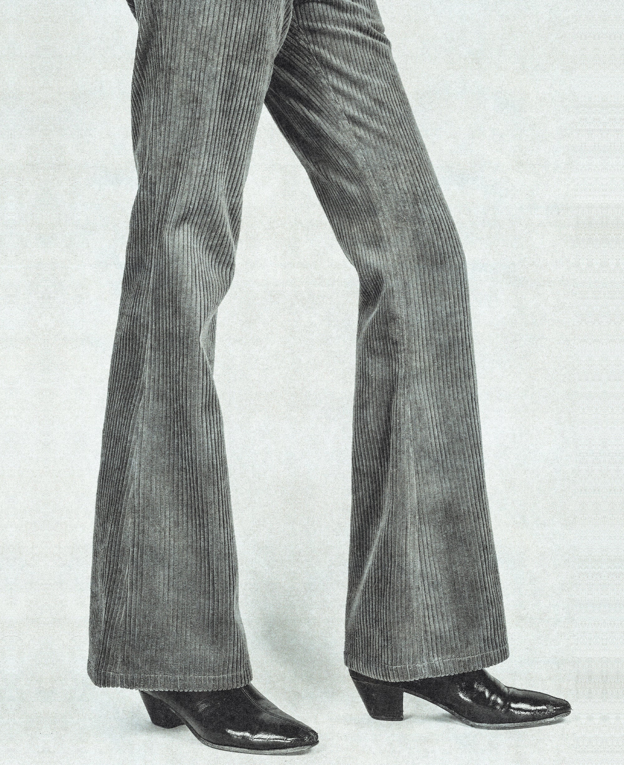 Red Clay Corduroy Flare Jeans High Waist | Good Morning Keith