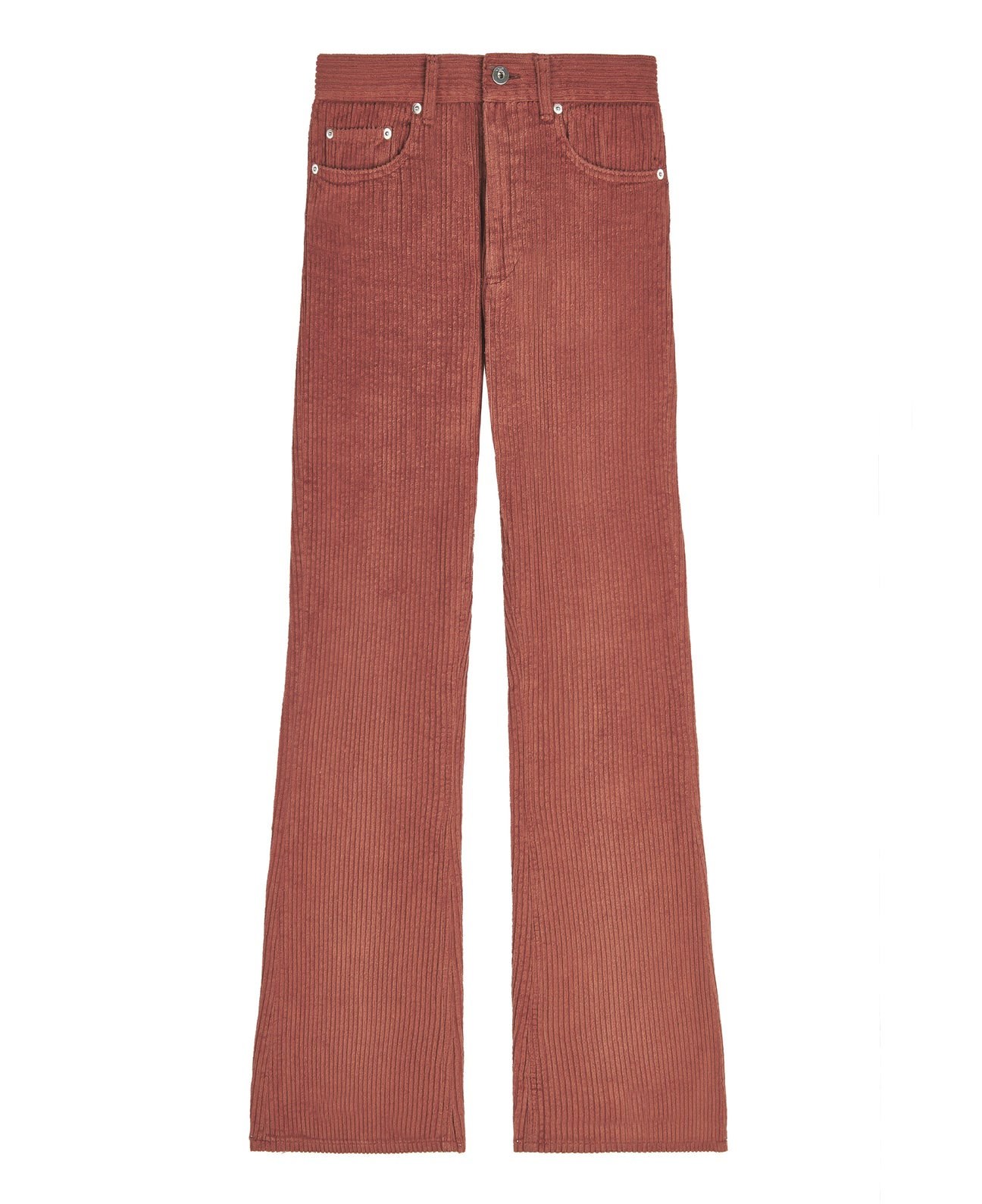 Good Morning Keith Mick Flare jeans unisex men women red corduroy cotton