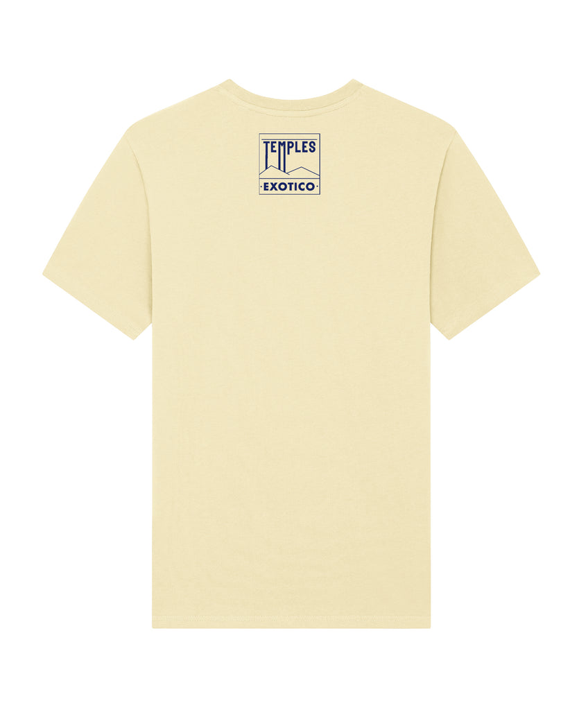 Good Morning Keith X Temples Gamma Rays unisex acid yellow t-shirt back