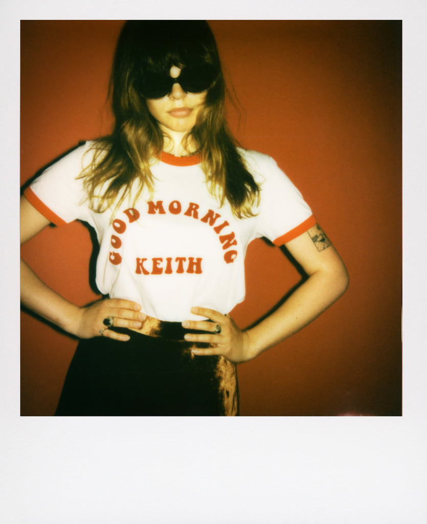 Good Morning Keith Red Ringer Unisex Keith Tee